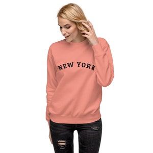 New York Minimalist Urban Unisex Premium Designer Sweatshirt - Effortless Style
