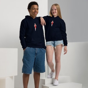 Caitlin Clark Indiana Fever Youth Hoodie: Minimalist Style in a Cozy Heavy Blend