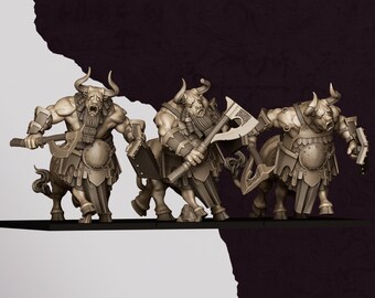 Sons of Marduk Minotaurs | Highlands Miniatures