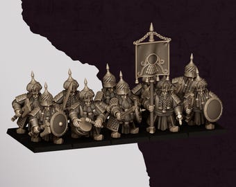 Sons of Marduk Warriors with Axes and Shields | Highlands Miniatures