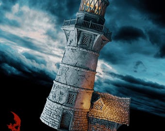 Helwick Lighthouse Complete or Ruined | TERRABLOKS