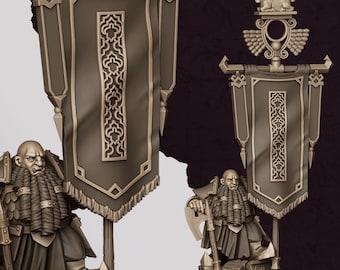 Sons of Marduk Battle Standard Bearer | Highlands Miniatures