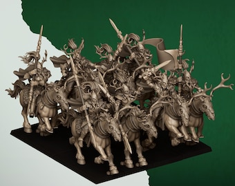 Feral Elves Forest Riders | Highlands Miniatures