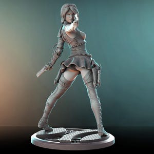 Felicia, sa carte des armes - Statue / buste en résine à l'échelle 1/10
