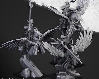 Gallia Knights On Pegasus | Highlands Miniatures