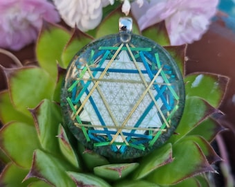 Krysokolla, Celestit Orgonithänge, Högfrekvent Talisman