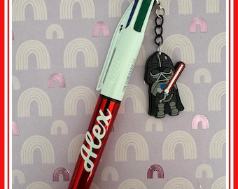 Caneta bic personalizada de 4 cores com pingente STAR WARS