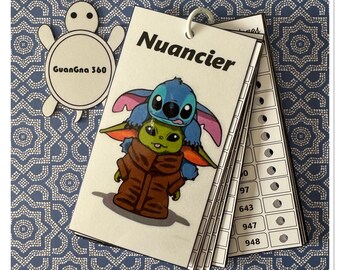 GuangNa 360 Color Chart - Numbered Color Chart