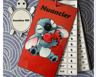 GuangNa 408 Color Chart - Numbered Color Chart