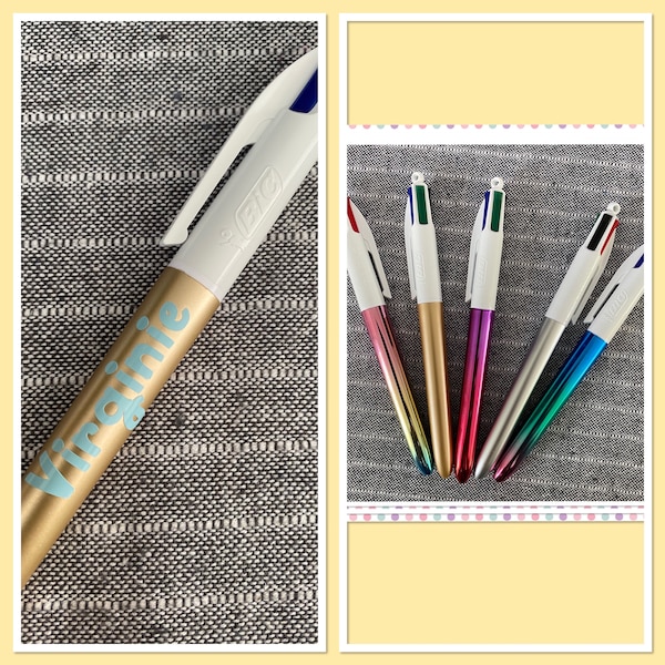 Stylo bic 4 couleurs personnalisé