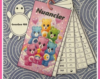 Tabella colori GuangNa 408 - Tabella colori numerata