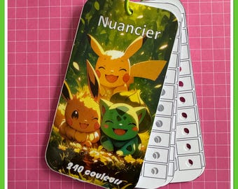 Tabella colori pennarelli - 240 - Acrilico - Tabella colori Guangna - Strumenti artistici - Languo - Grasp o qualsiasi altra marca di pennarelli