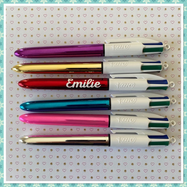 Stylo bic 4 couleurs personnalisé