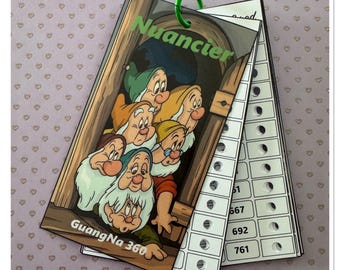 Tabela de cores GuangNa 360 - Tabela de cores numerada