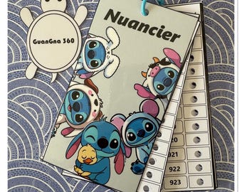 GuangNa 360 Color Chart - Numbered Color Chart