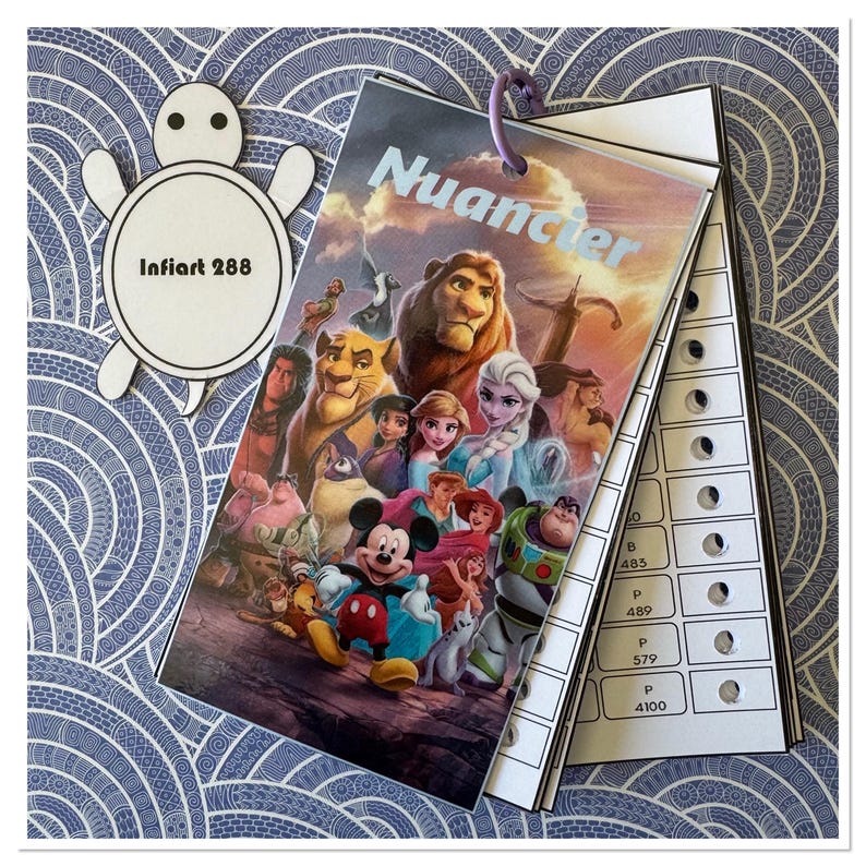 Infiart 288 Color Chart - Numbered Color Chart - Etsy Canada