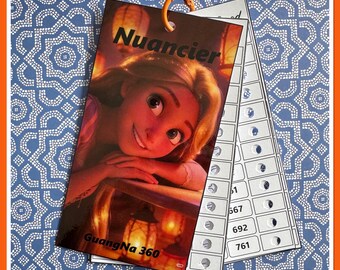 GuangNa 360 Color Chart - Numbered Color Chart