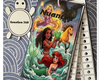 GuangNa 360 Color Chart - Numbered Color Chart