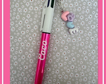 Penna Bic personalizzata a 4 colori con ciondolo LOVE