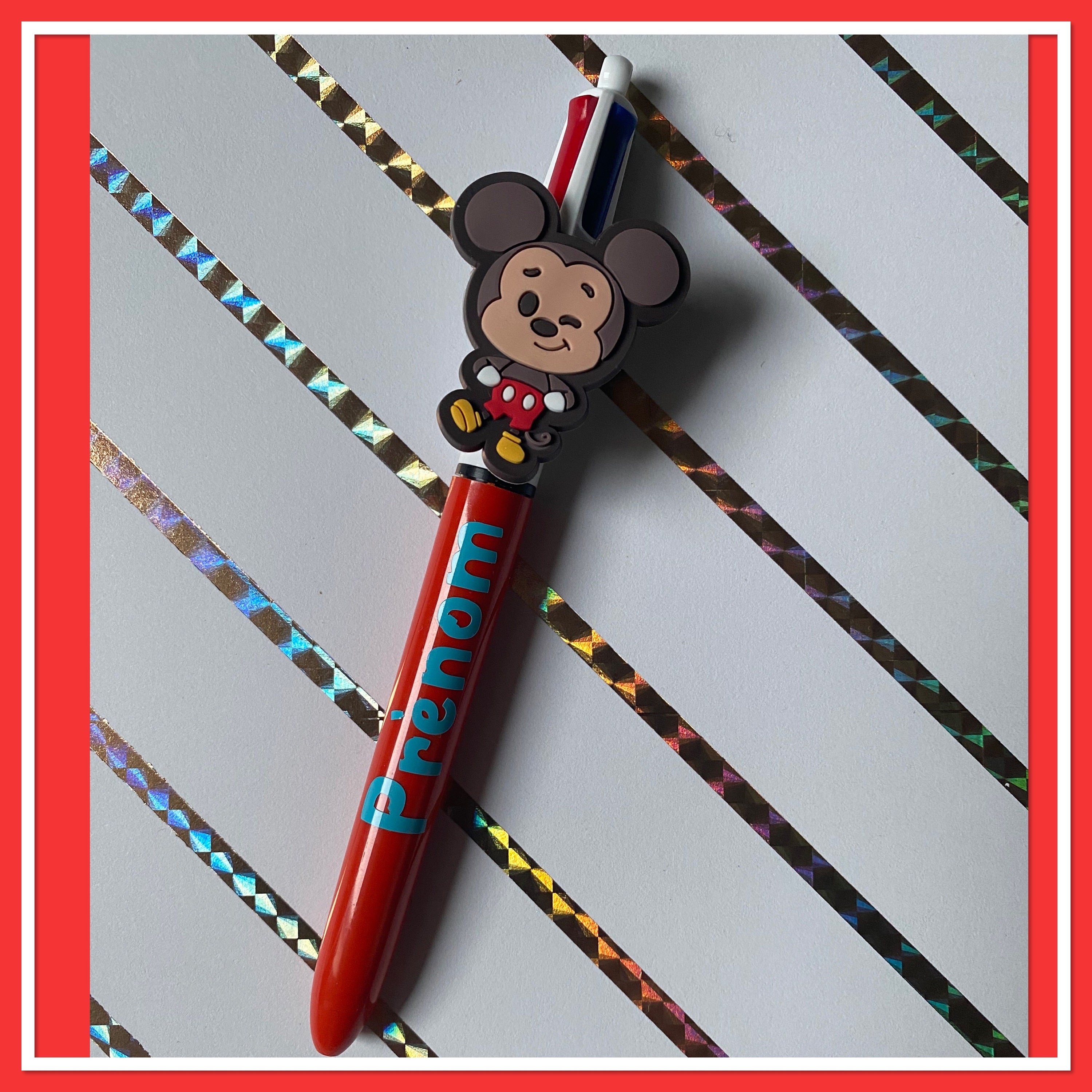 Disney - Mickey Mouse : Lot de 3 stylos 4 couleurs Bic