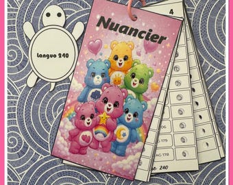 Felt-tip pen color chart - 240 - Acrylic - Languo 240 numbered color chart