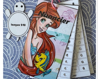 Carta de colores de rotuladores - 240 - Acrílico - Languo Carta de colores numerada de 240 colores