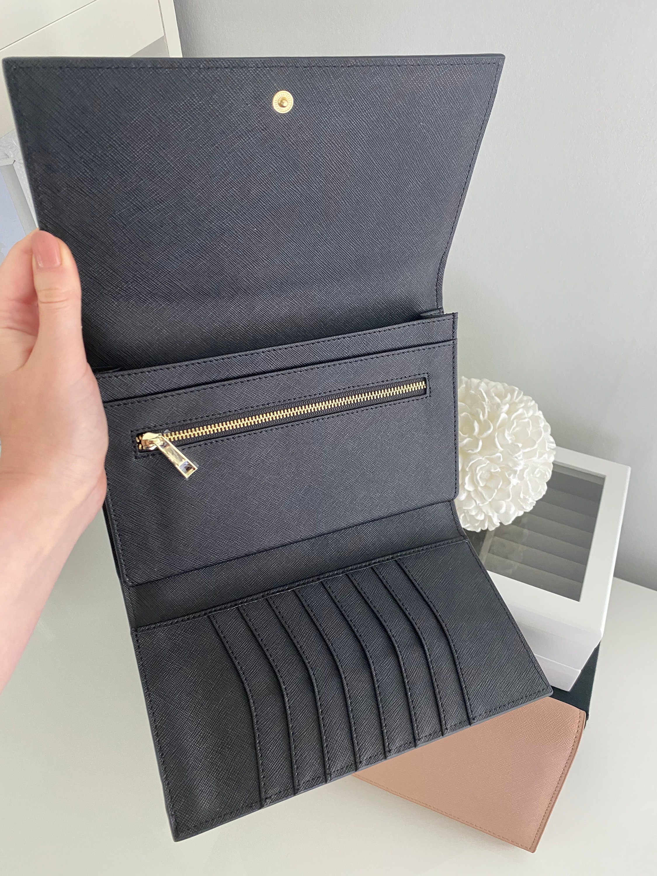 Personalised Leather Travel Wallet Genuine Leather Travel Etsy UK