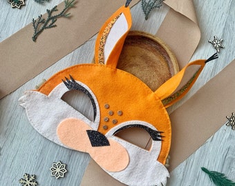 手作りフェルトリスマスク - 子供用コスチューム、ごっこ遊び