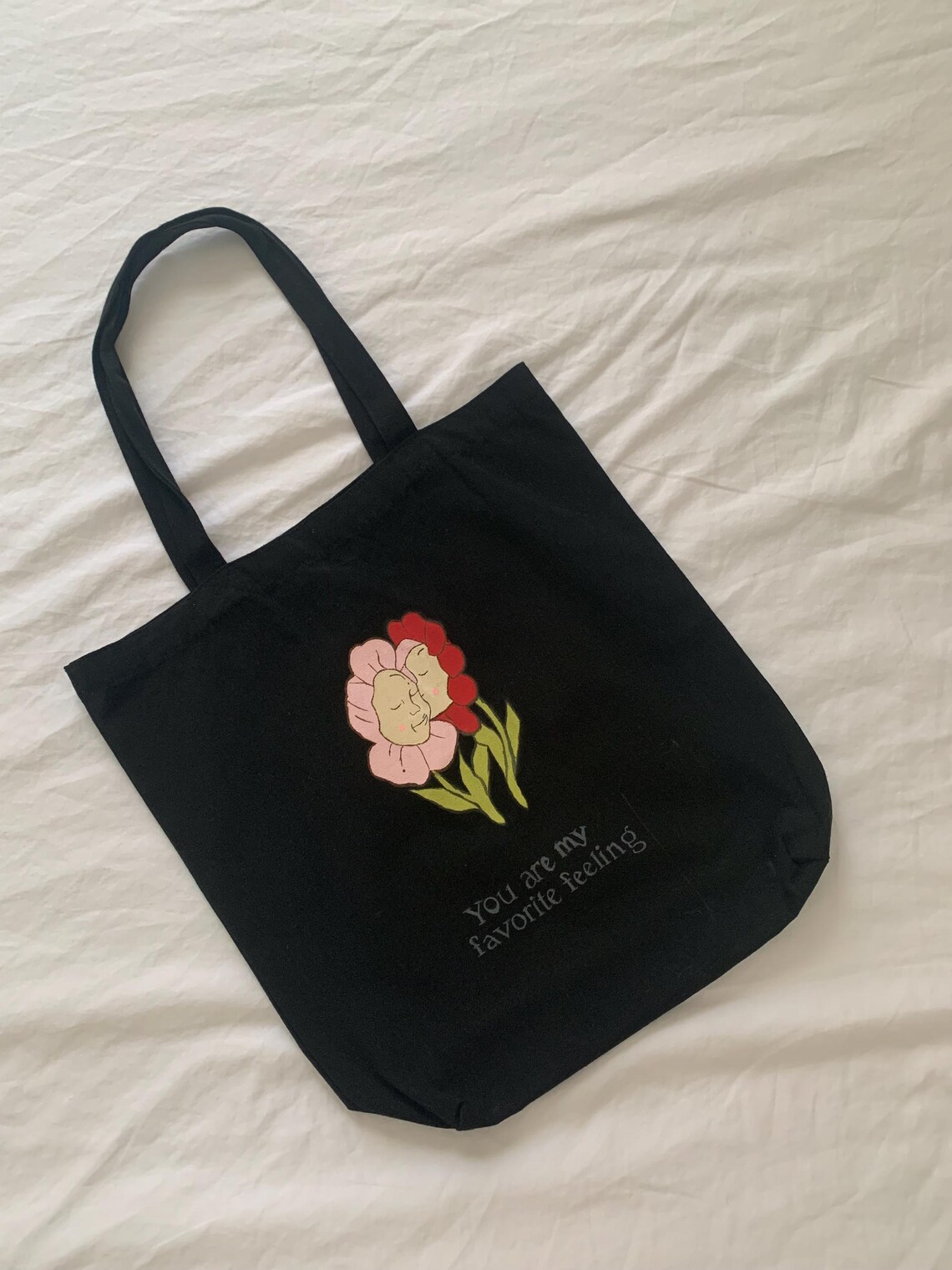 Blooming Color Canvas Tote main image 1