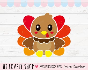 Download Cute Turkey Svg Etsy