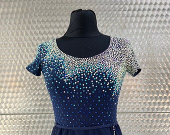 Crystalized dance costume, ice skating, contemporary, line dance