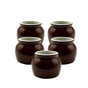 Set of 5 Vintage Hall Individual Bean Pots