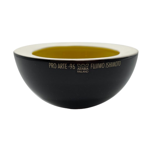 Fujiwo Ishimoto Porcelain Mandarin Bowl Pro Arte-96 Arabia Finland