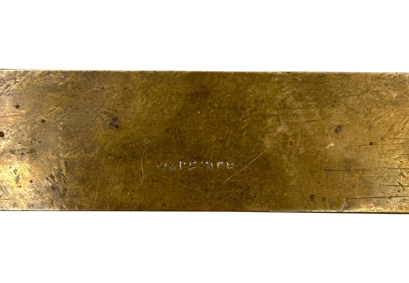 Vintage Chinese Etched Brass Ruler - Etsy