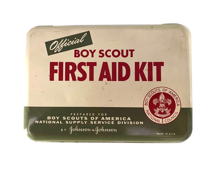 Vintage Boy Scout First Aid Kit Etsy