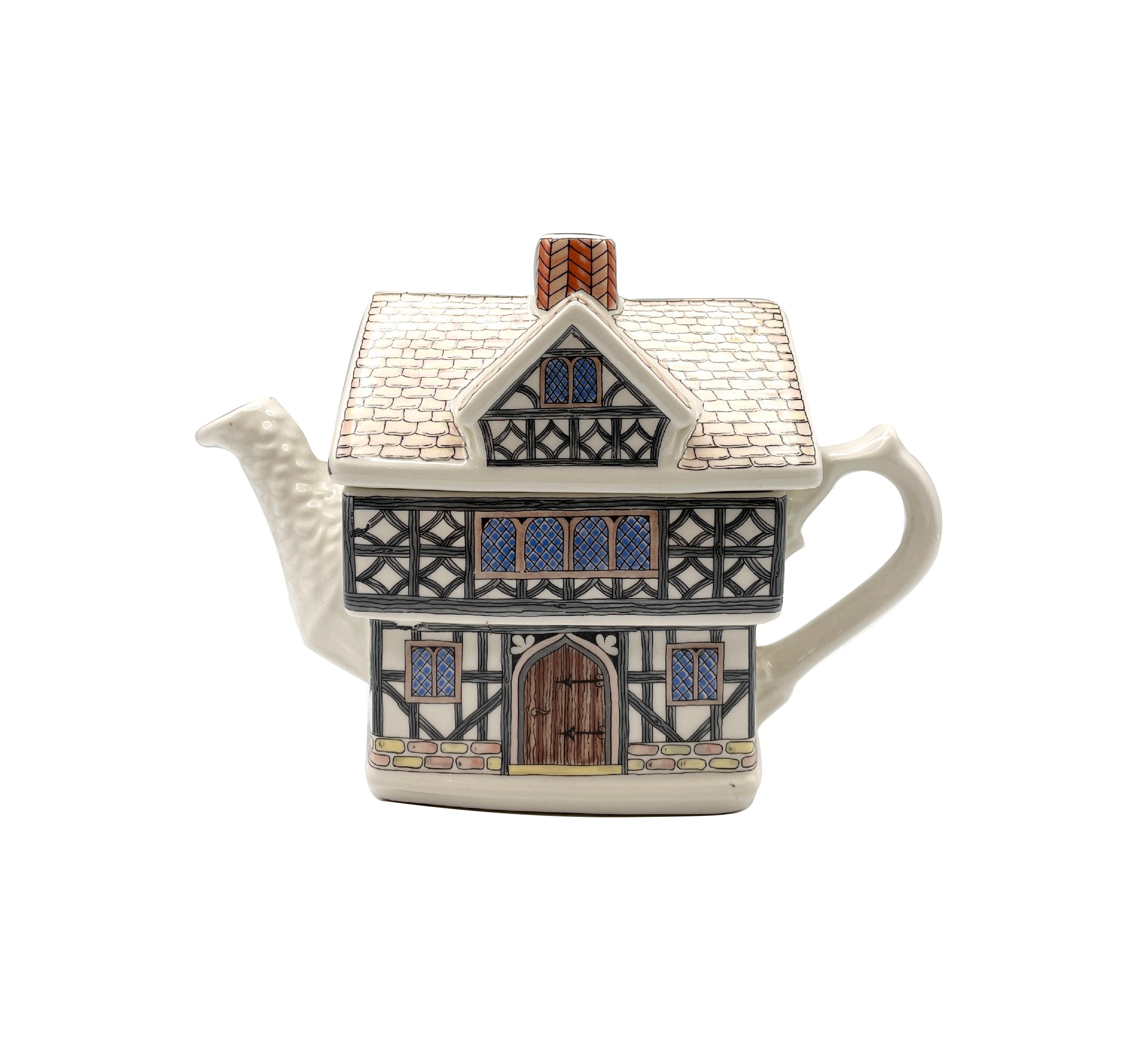 Tudor House Teapot - Etsy