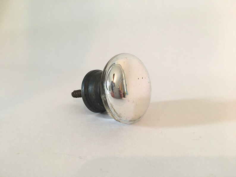 Antique Mercury Glass Door Knob Etsy