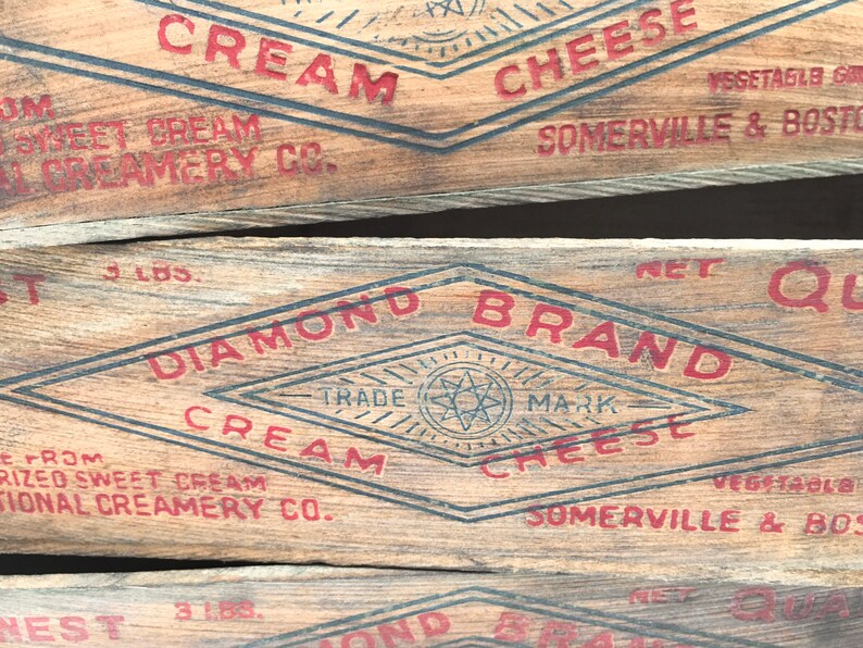 3 Wood Cream Cheese Boxes With Handles Etsy