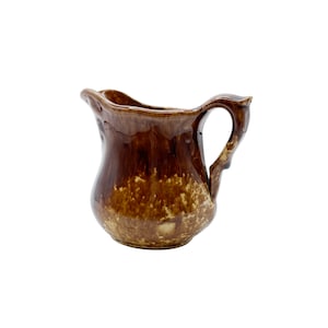Antique Bennington Yelloware Rockingham Glaze Creamer