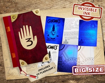 Gravity Falls Journal 3 unofficial, 20x27 cm, english, invisible ink, Gravity falls book