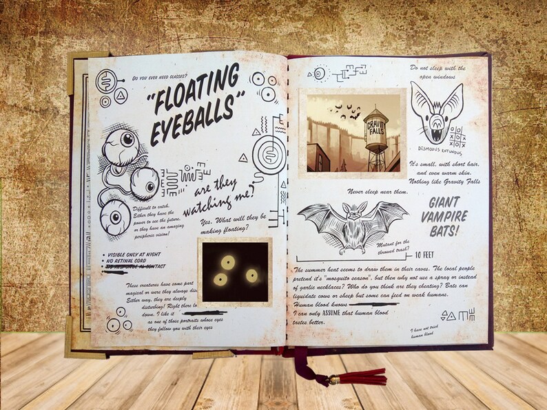 Gravity Falls Journal 123 Unofficial 20x27 Cm English Etsy