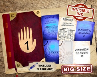 Gravity Falls Journal 1 unofficial, 20x27 cm, english, invisible ink, Gravity falls book