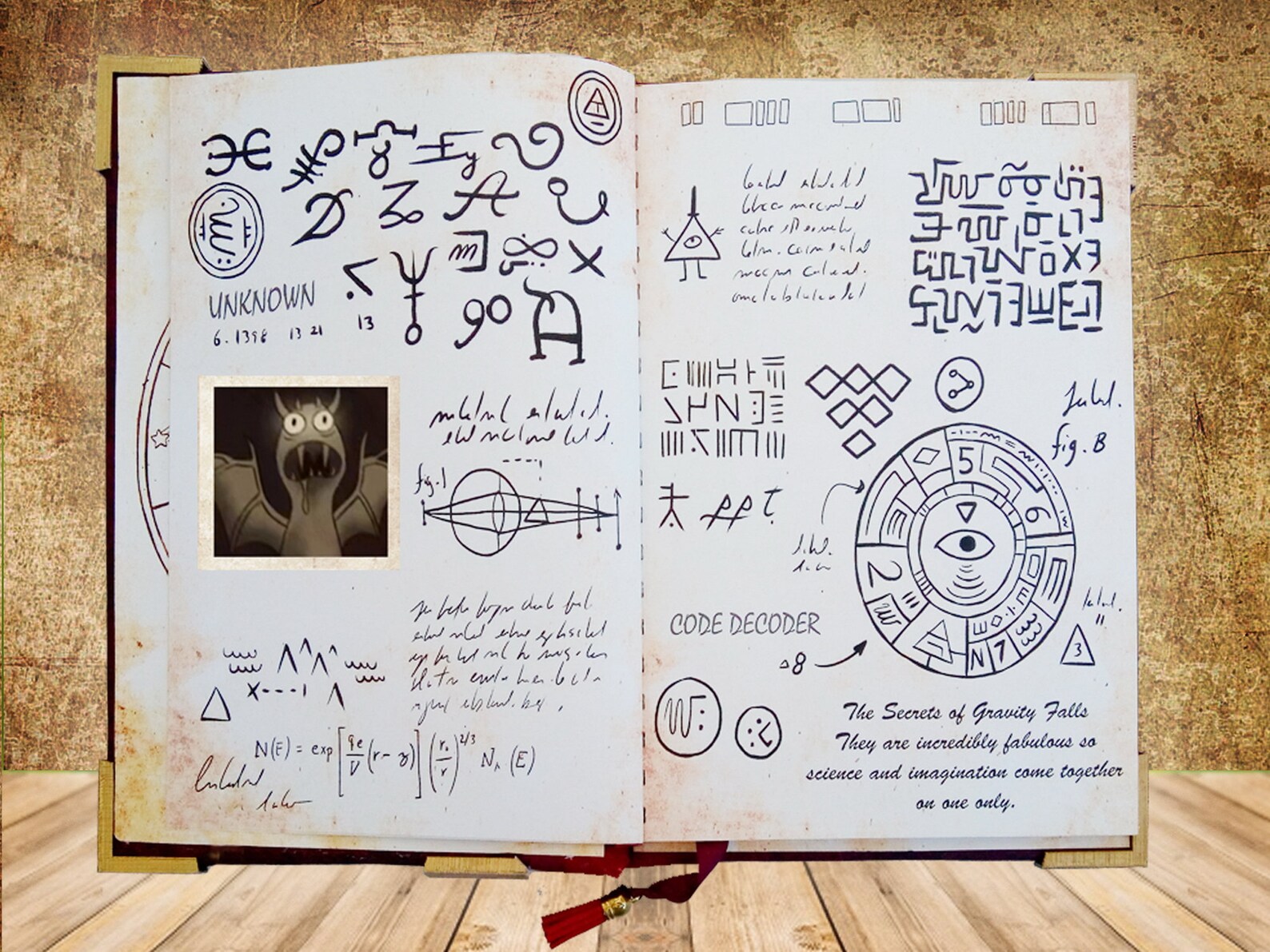 Gravity Falls Journal 12 replica unofficial 20x27 cm Etsy