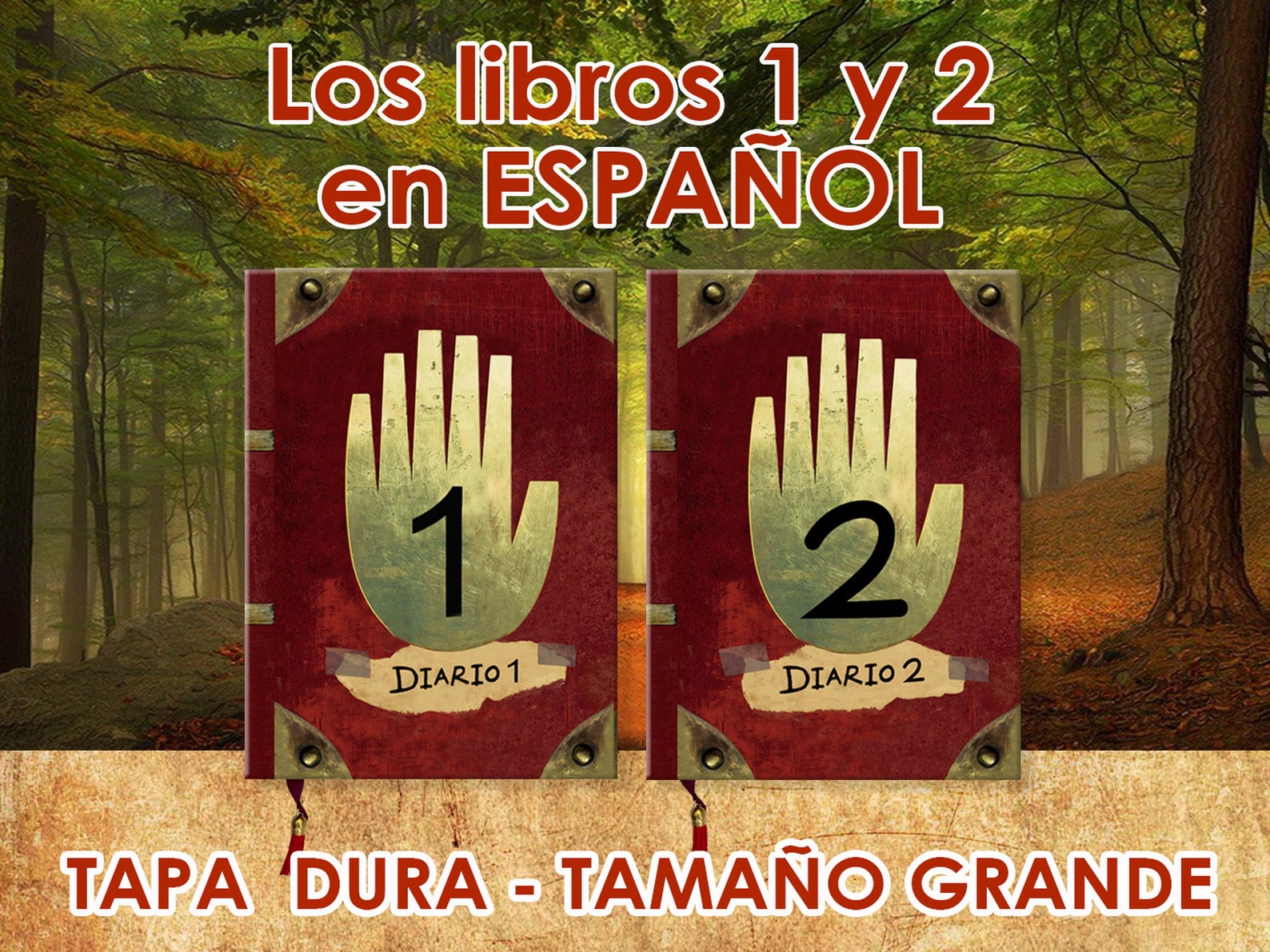 Libros Journal Gravity Falls 1 Y 2 En ESPAÑOL Tapa Dura | Etsy