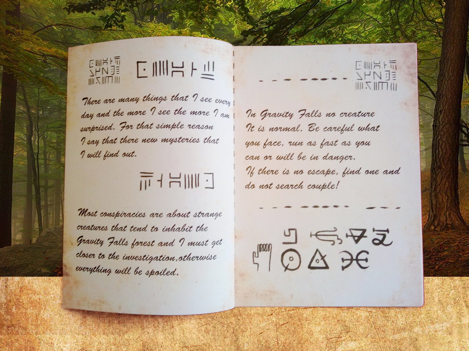 Gravity Falls Journal 123 Unofficial Big Size English Etsy