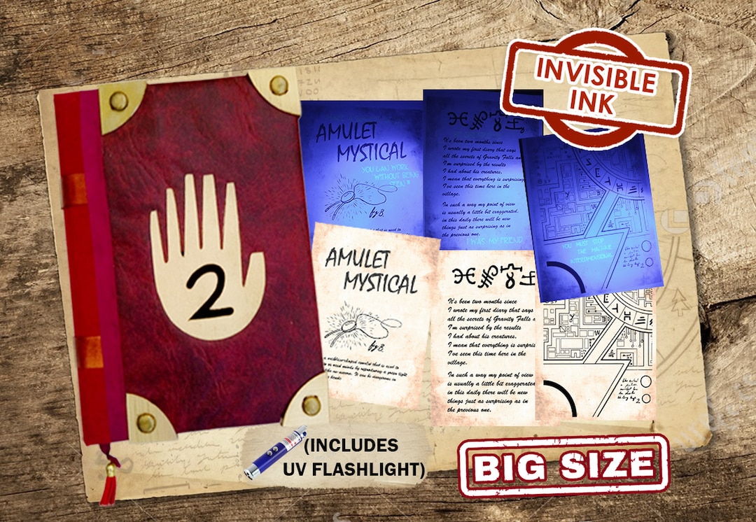 Gravity Falls Journal 2 Unofficial, 20x27 Cm, English, Invisible Ink