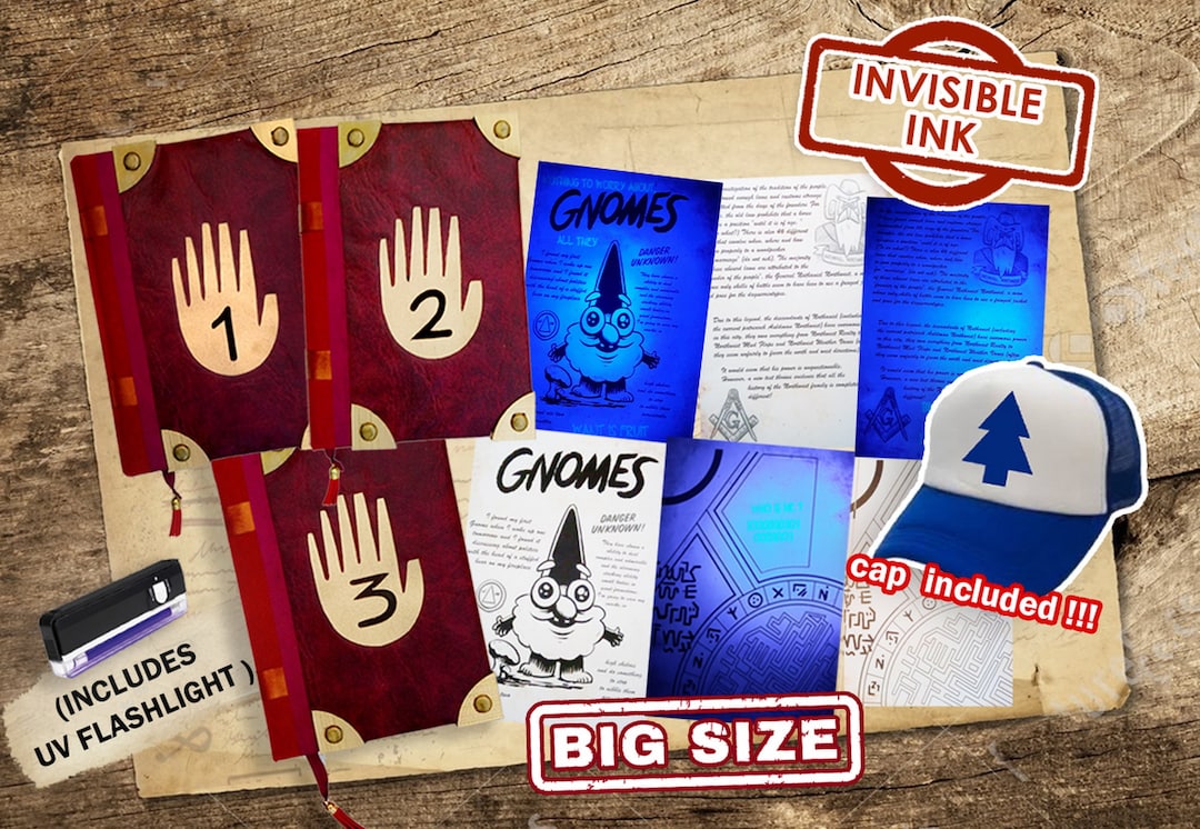 Gravity Falls Journal 123 Unofficial, 20x27 Cm, English, Invisible