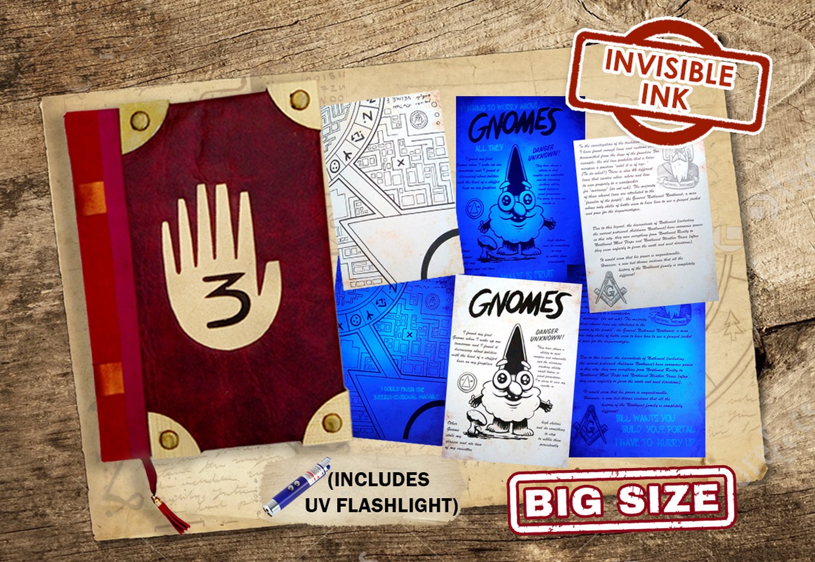 Gravity Falls Journal 3 R plica No Oficial 20x27 Cm Ingl s Etsy