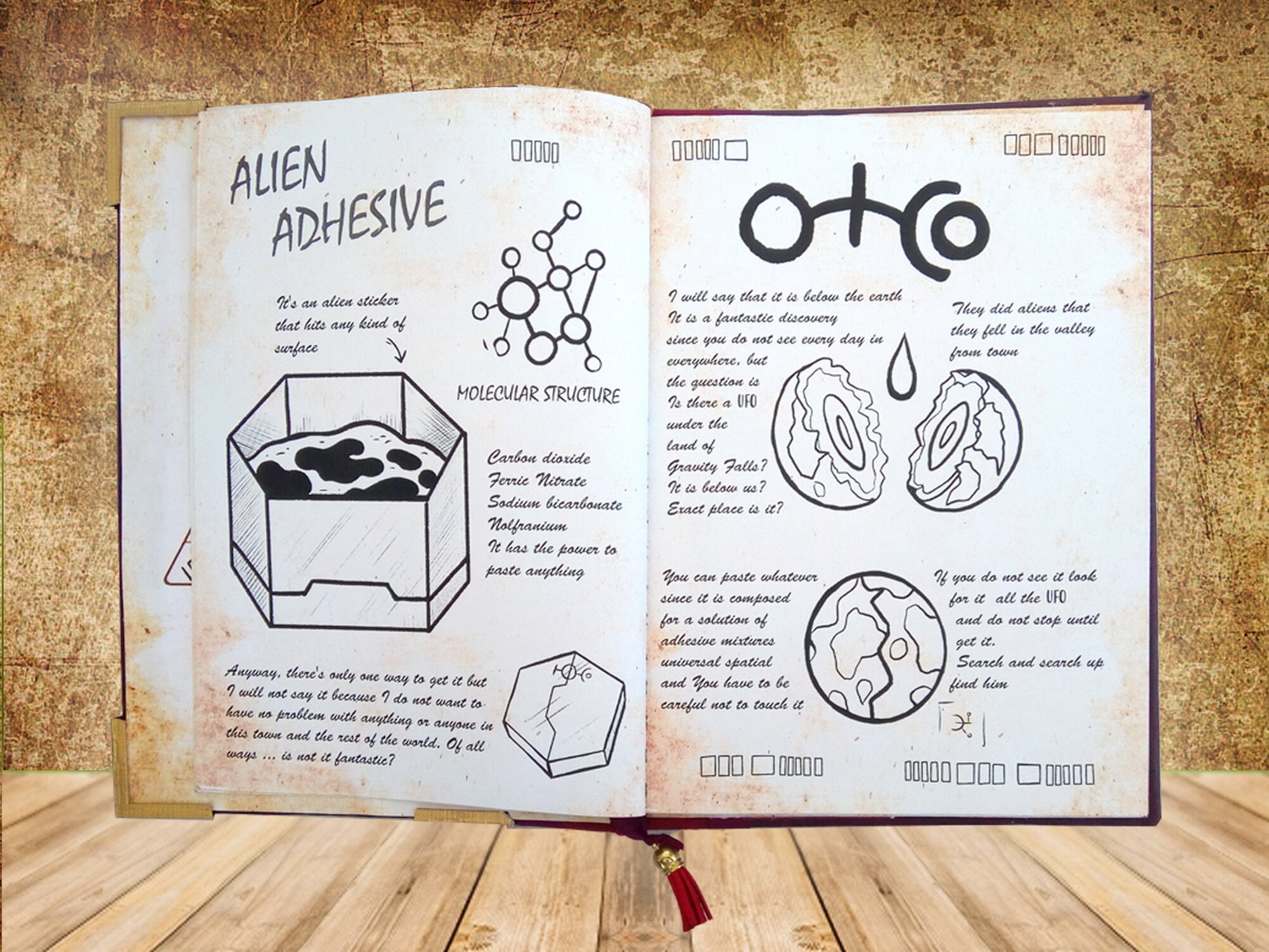 Gravity Falls Journal 123 no oficial 20x27 cm inglés Etsy México