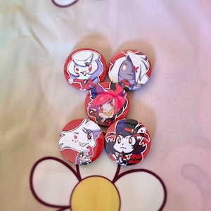 Hazbin hotel buttons